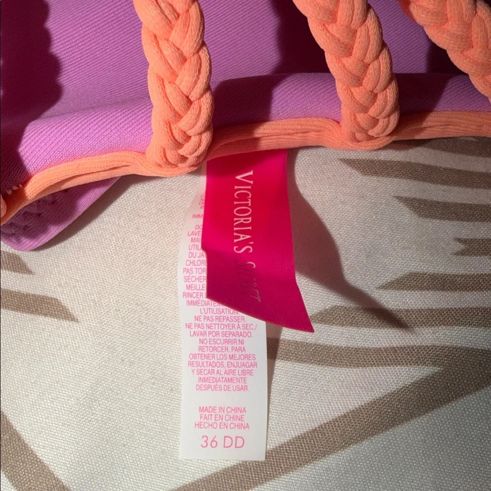 Victoria's Secret Lavender and Coral bikini - Picture 2 of 6